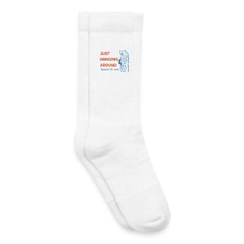 Just Hanging Around Because Life Rocks Climbing - Kids Tennis Socks - white - Right