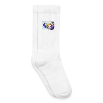 COMPUTER ADDICT MAN – Geek & Science-Fiction - Kinder Tennissocken - Weiß - Rechts