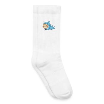 Costume de dessin animé de paresseux mignon, Carnaval du Brésil - Chaussettes de tennis bio enfant - blanc - Droite