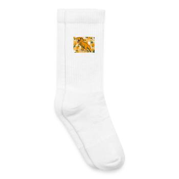 T-rex Dino - Kinder Tennissocken - Weiß - Rechts