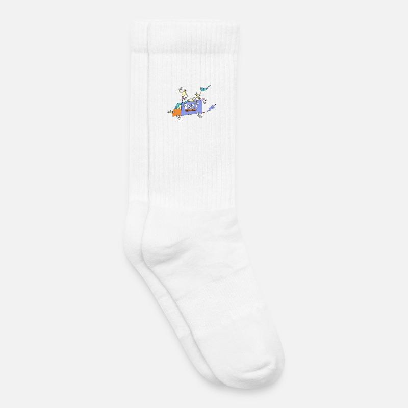 Bert_Express - Kids Tennis Socks - white