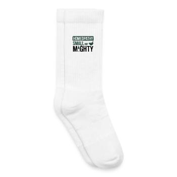 Homöopathie Klein, aber mächtiger Profi - Kinder Tennissocken - Weiß - Rechts