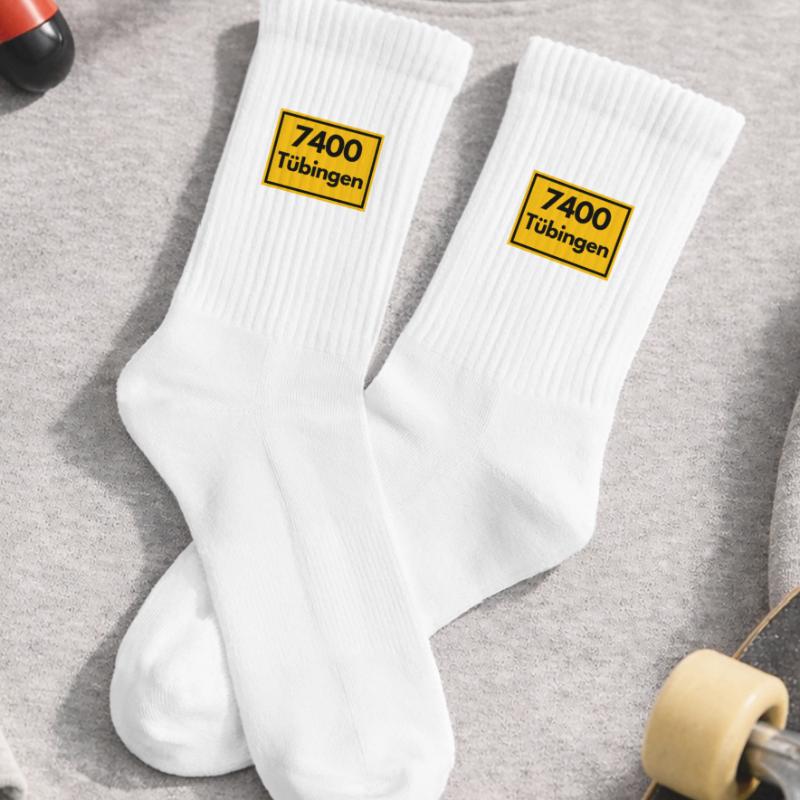 OLD POSTCODE ZIP CODE RETRO 7400 TÜBINGEN - NECKAR Kids Tennis Socks
