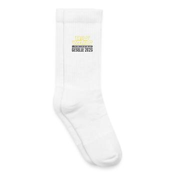 Geselle 2026 Das wars - Kinder Tennissocken - Weiß - Rechts