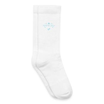 Tante 2027 Herz Schwangerschaft Verkündung - Kinder Tennissocken - Weiß - Rechts