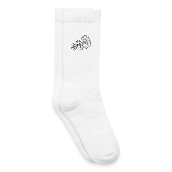 Explosion bruyante de pets Humour Toilet Nuage comique - Chaussettes de tennis bio enfant - blanc - Droite