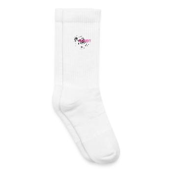 Get muddy Schlammlauf Mud Run Muddy Race - Kinder Tennissocken - Weiß - Rechts