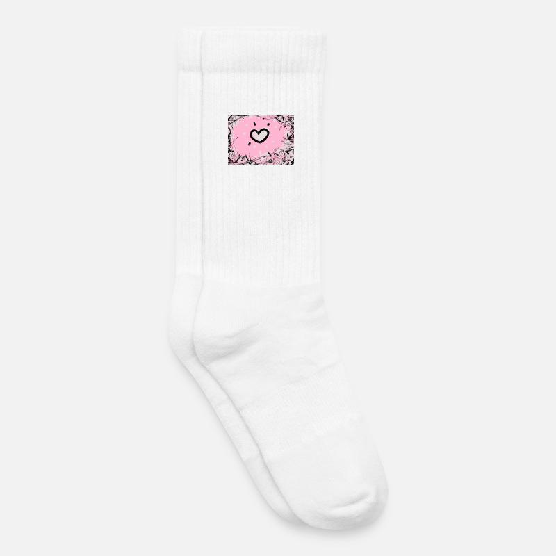 Verboten - Kinder Tennissocken - Weiß