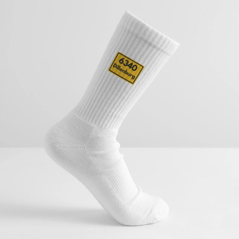 OLD POSTCODE POSTCODE RETRO 6340 DILLENBURG HEIMAT Kids Tennis Socks