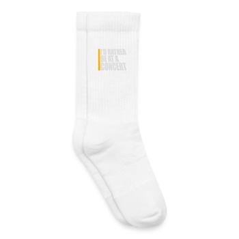 Je préférerais être à un concert Lustig Musik Konzert - Chaussettes de tennis bio enfant - blanc - Droite