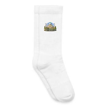 Taj Mahal Illustration - Chaussettes de tennis bio enfant - blanc - Droite