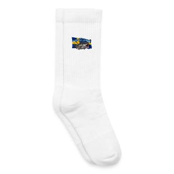 Forelle Angeln Schweden - Fisch Motiv - Kinder Tennissocken - Weiß - Rechts