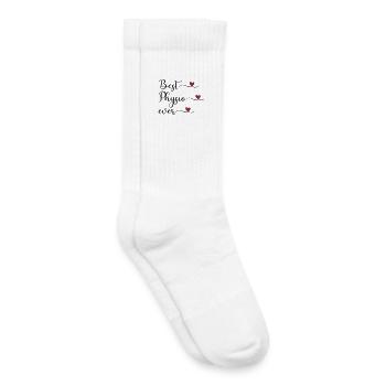 Meilleur kinésithérapeute - Chaussettes de tennis bio enfant - blanc - Droite