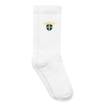 Schweden, Schweden, Schweden, Schweden - Kinder Tennissocken - Weiß - Rechts
