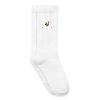 Cœur de fan belge avec drapeau belge Belgique - Chaussettes de tennis bio enfant - blanc - Droite