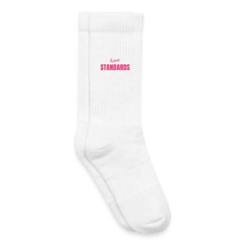 Hot Girls Have Standards Trendy Saying Women - Kids Tennis Socks - white - Right