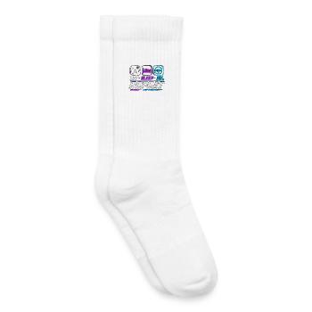 Eat sleep sim race repeat for sim racing fans - Kids Tennis Socks - white - Right