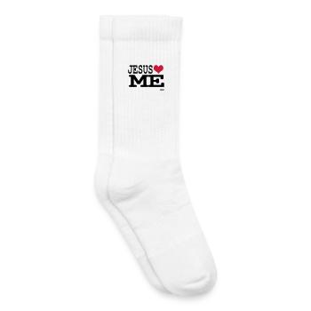 Jesus loves me - foi personnelle - Chaussettes de tennis bio enfant - blanc - Droite