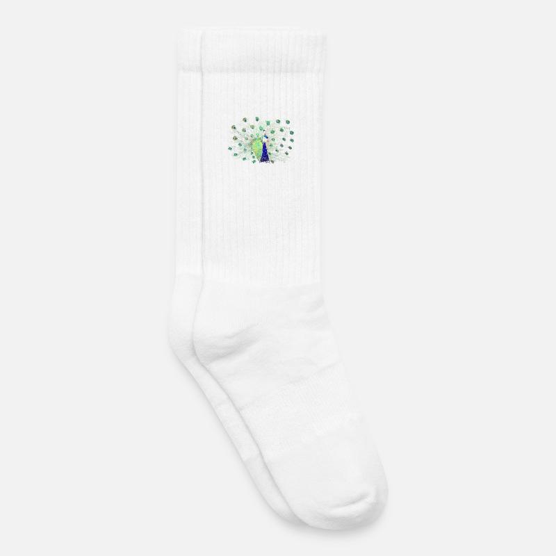 Pfau - Kinder Tennissocken - Weiß