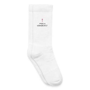 Frisch verheiratet Flitterwochen Hochzeitsreise - Kinder Tennissocken - Weiß - Rechts