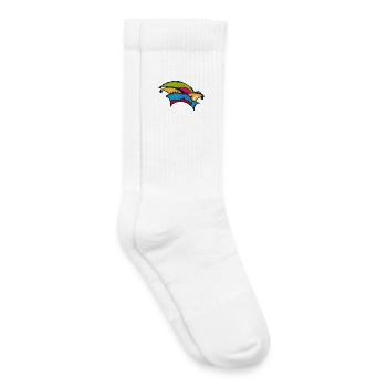 Eine Narrenkappe für den Karneval - Kinder Tennissocken - Weiß - Rechts