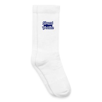 Suomi Perkele - Diables de Finlande - Chaussettes de tennis bio enfant - blanc - Droite