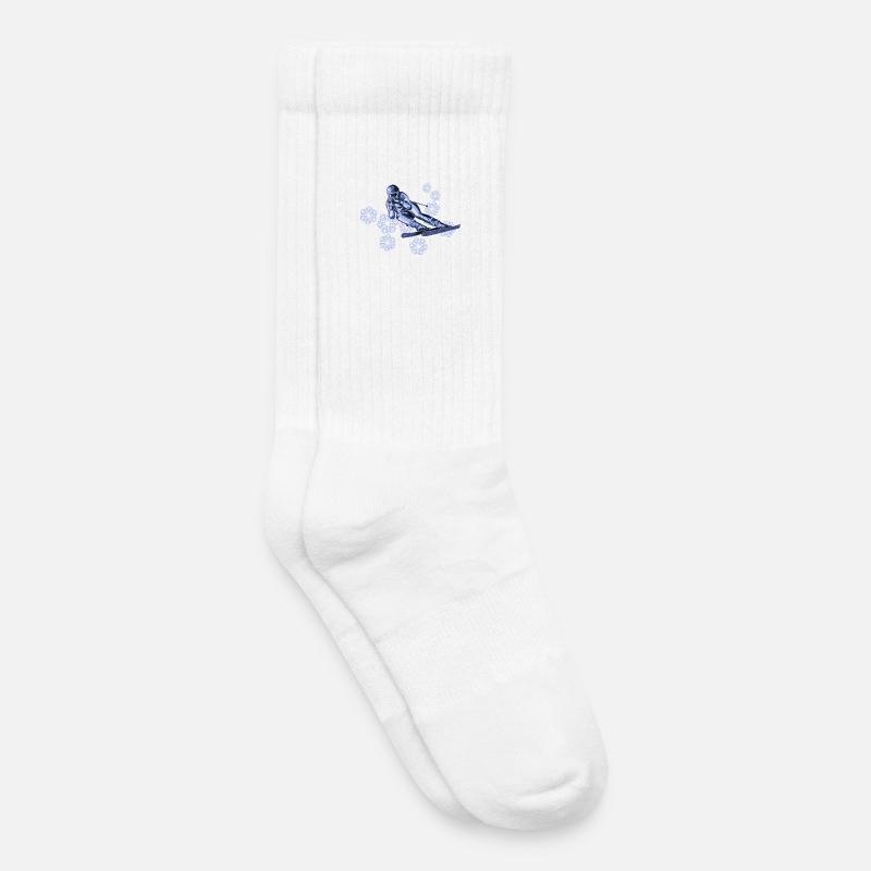 ski - Kinder Tennissocken - Weiß