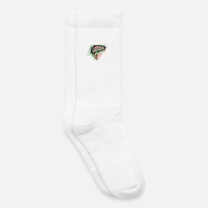 Forelle - Kinder Tennissocken - Weiß