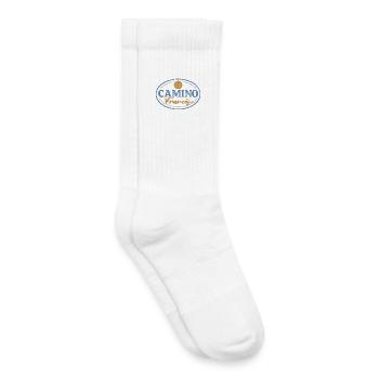 Camino Francés Pilger-Stempel | Jakobsweg - Kinder Tennissocken - Weiß - Rechts