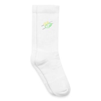 Slotracing 2 cars yellow green - Kinder Tennissocken - Weiß - Rechts