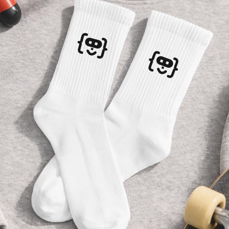 Logo du code du programmeur hacker Chaussettes de tennis bio enfant