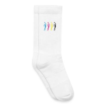 CMYK Statuen - Kinder Tennissocken - Weiß - Rechts