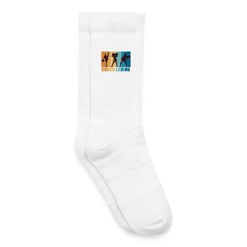 Cheerleading Cheerleader Vintage Geschenk - Kinder Tennissocken - Weiß - Rechts