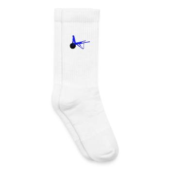 Pflasterstein-Schubkarren-Logo - Kinder Tennissocken - Weiß - Rechts