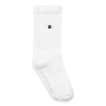Manger avec le micro allumé - Chaussettes de tennis bio enfant - blanc - Droite