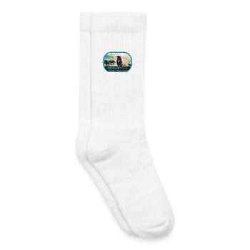 Przewalski-Pferde in freier Wildbahn – Polen - Kinder Tennissocken - Weiß - Rechts