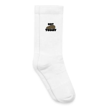 Not today Capybara - Kinder Tennissocken - Weiß - Rechts
