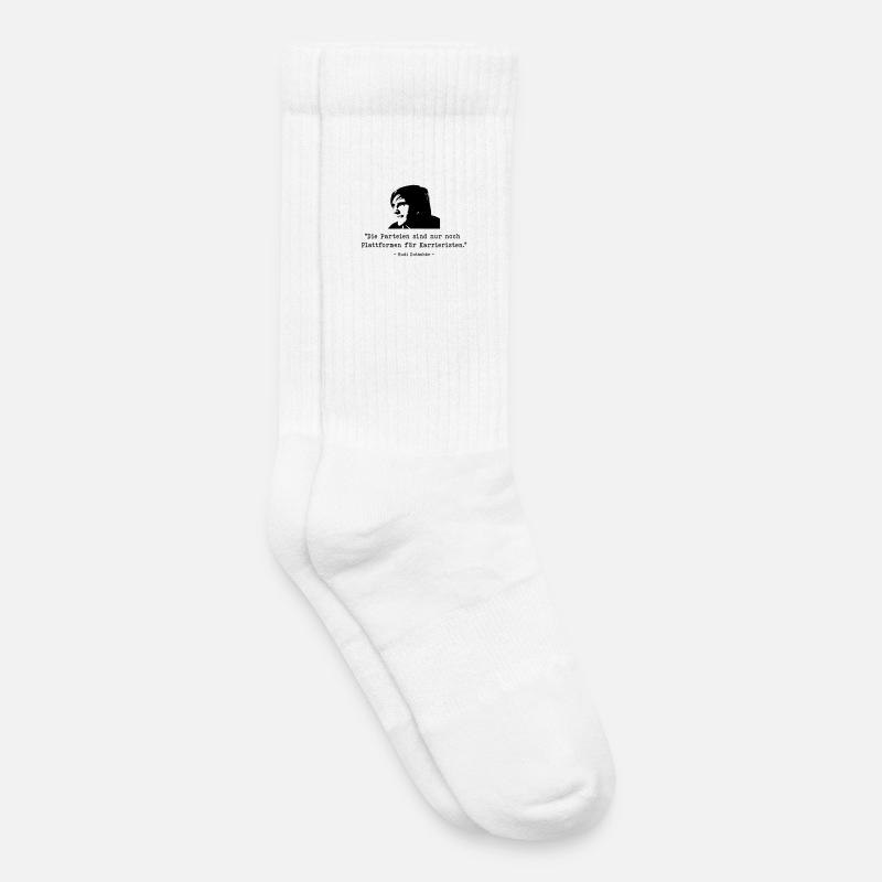 Dutschke Parteien - Kinder Tennissocken - Weiß