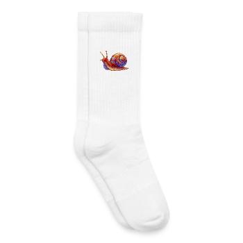 Schnecke - Kinder Tennissocken - Weiß - Rechts