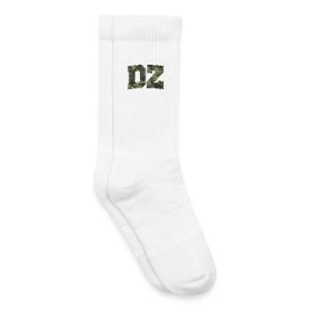 Military Camouflage Letter 3D - Kids Tennis Socks - white - Right