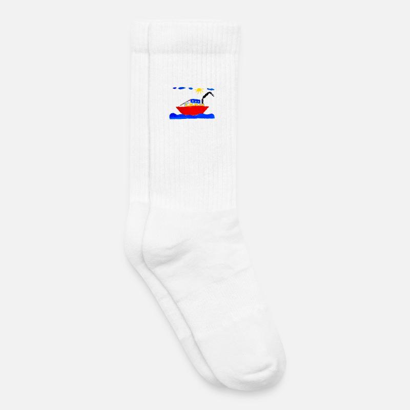 Feriendampfer - Kinder Tennissocken - Weiß