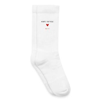 THANK YOU. MISTRESS. MASTER. THANK YOU MISTRESS - Kids Tennis Socks - white - Right
