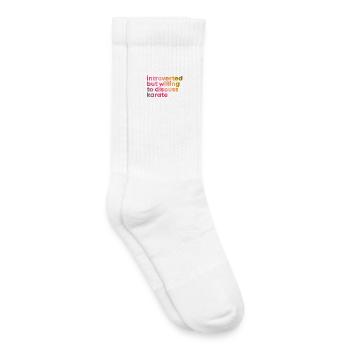karaté - Chaussettes de tennis bio enfant - blanc - Droite