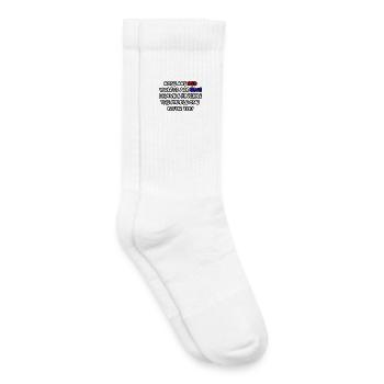 Rosa ist rot, Veilchen ist blau... Humor, Spaß # - Kinder Tennissocken - Weiß - Rechts