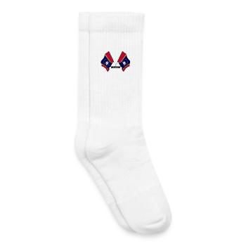 Zwei Flaggen mit dem Text MISSISSIPPI - Kinder Tennissocken - Weiß - Rechts