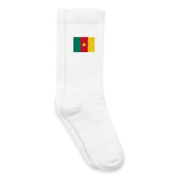 Flagge von Kamerun - Kinder Tennissocken - Weiß - Rechts