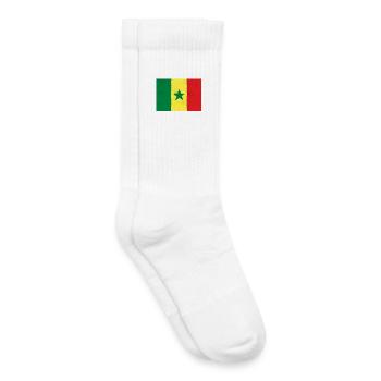 Drapeau du Sénégal - Chaussettes de tennis bio enfant - blanc - Droite