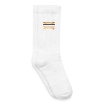 Bamboo Frame – Oriental Style with Your Text - Kids Tennis Socks - white - Right