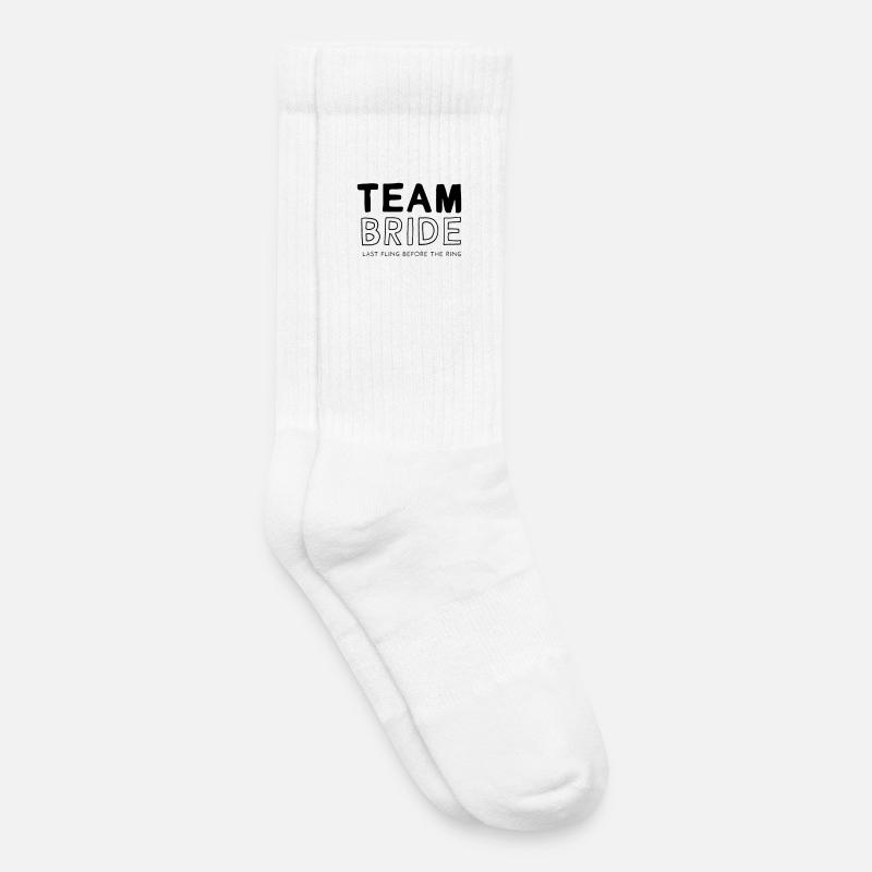 Team Bride - Kinder Tennissocken - Weiß
