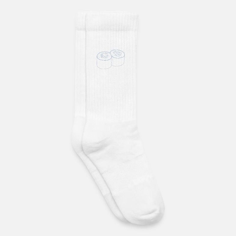 Conception de sushis - Chaussettes de tennis bio enfant - blanc